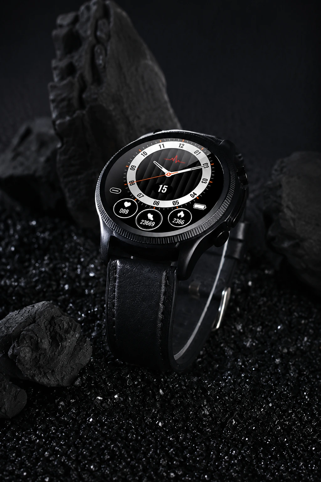 Aptofit Smartwatch in Rich dark Background 